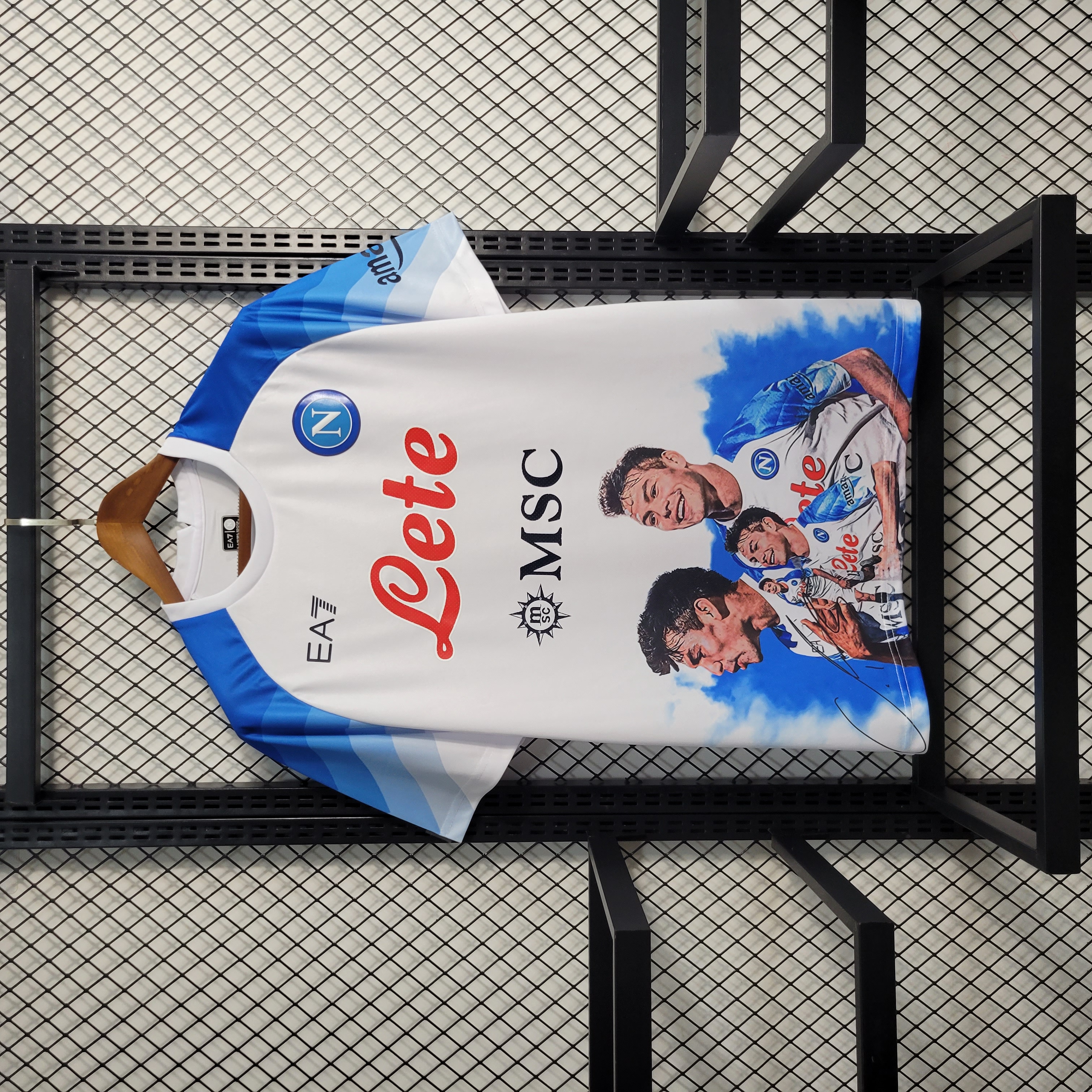 23-24 Napoli Champions White Jersey